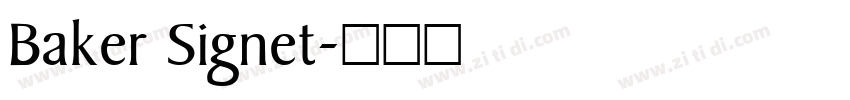 Baker Signet字体转换